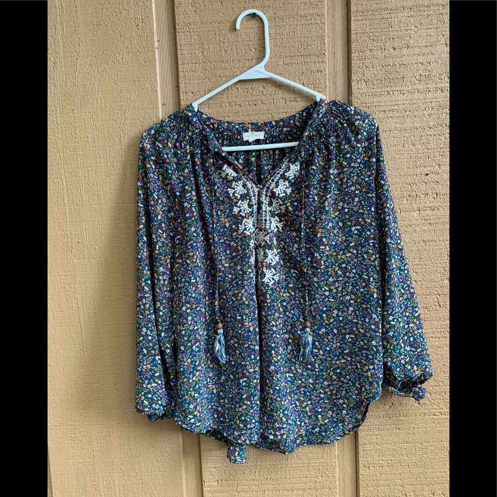 floral Mason and Belle top